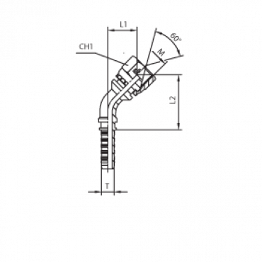Фитинг DN 05 DKM (Г) 12x1.5 (45)