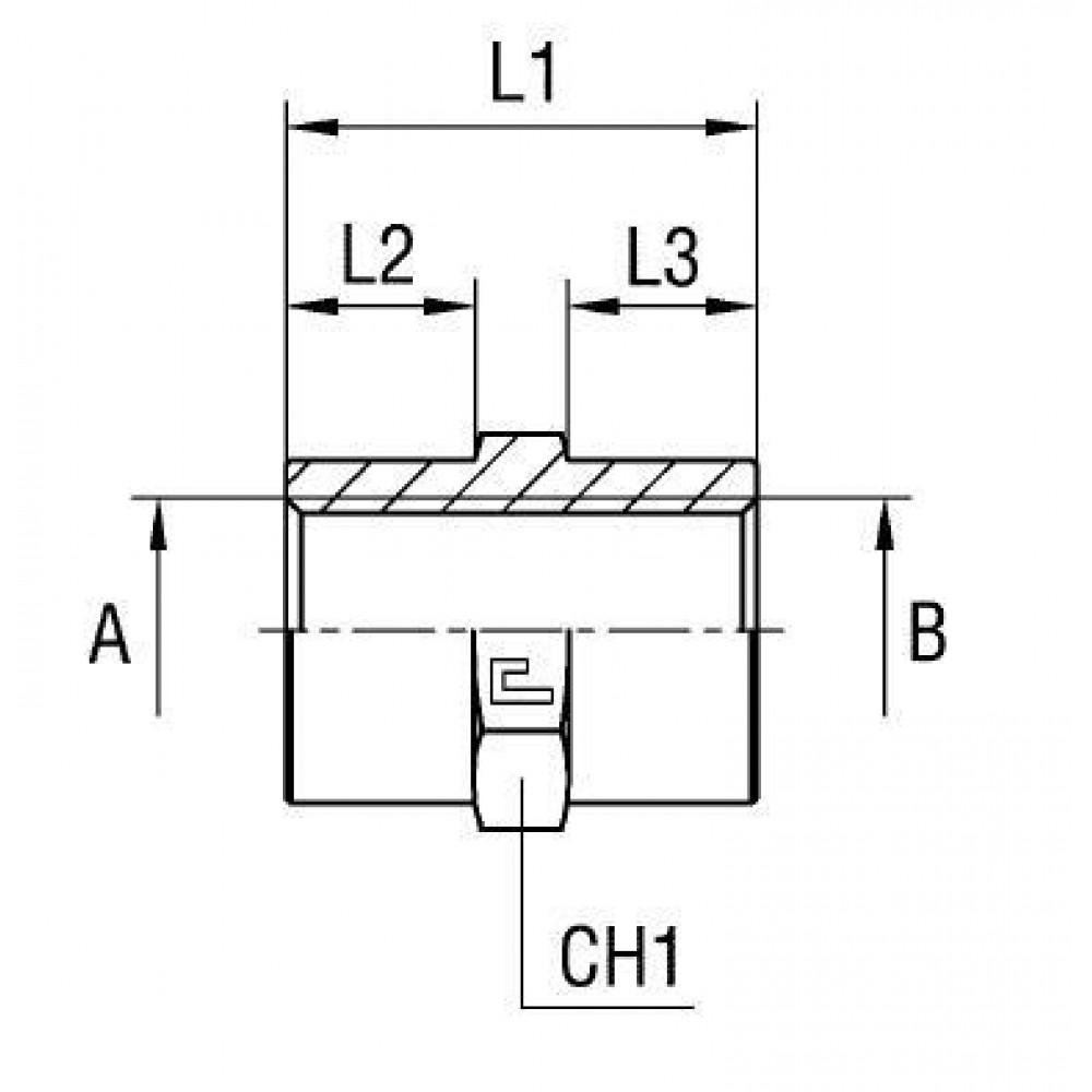 Соединение PS BSP 1/2" BSP 3/4"
