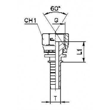 Фитинг DN 08 BSP (Г) 1/4