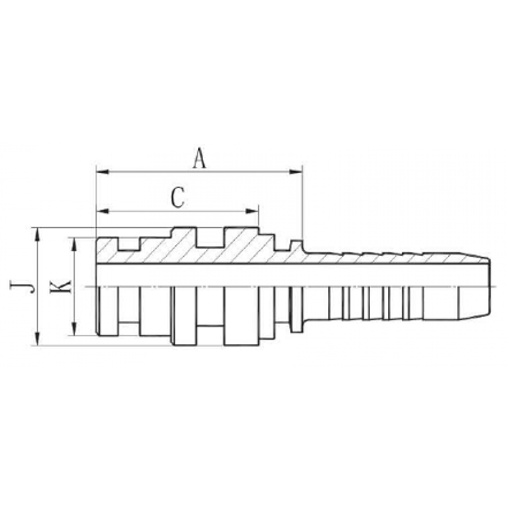 Фитинг DN 25 Staplelock SAE J1467 d=30.9 STECK 36 + Муфта DN 25 1SN/2SN Комплект
