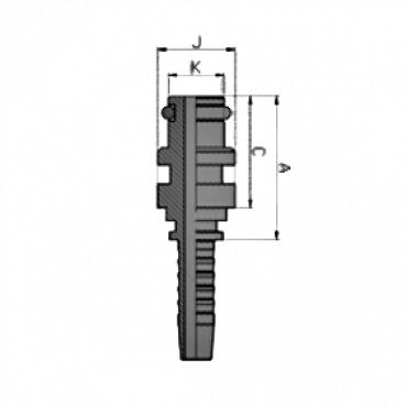 Фитинг DN 38 Staplelock SAE J1467 STECK
