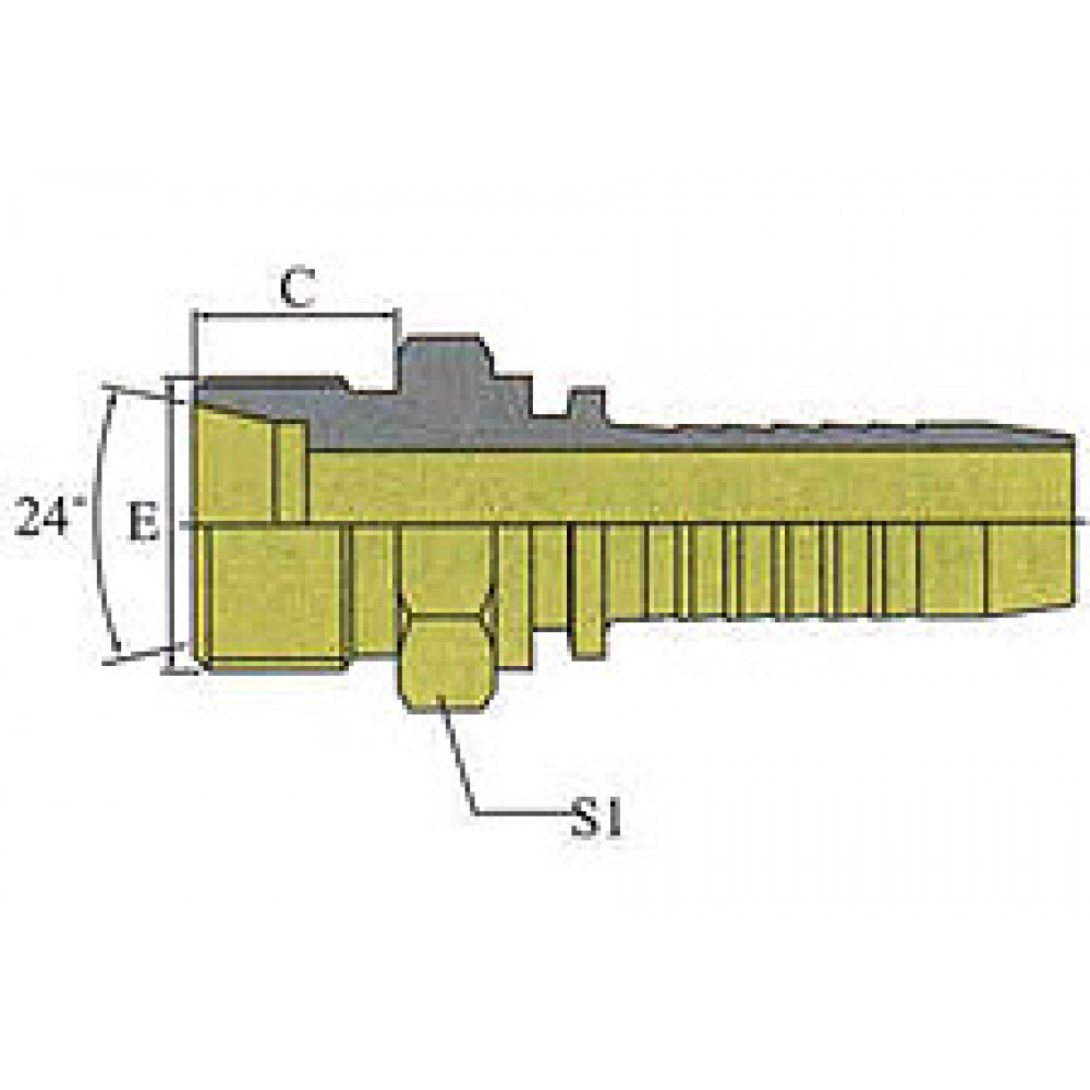 Фитинг DN 06 DKO-S (Ш) 18x1.5 10