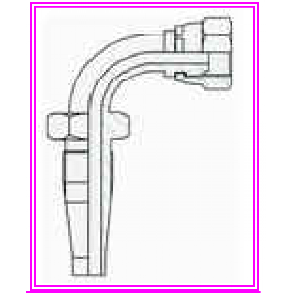 Фитинг DN 10 BSP (Г) 3/8" (90) многоразовый