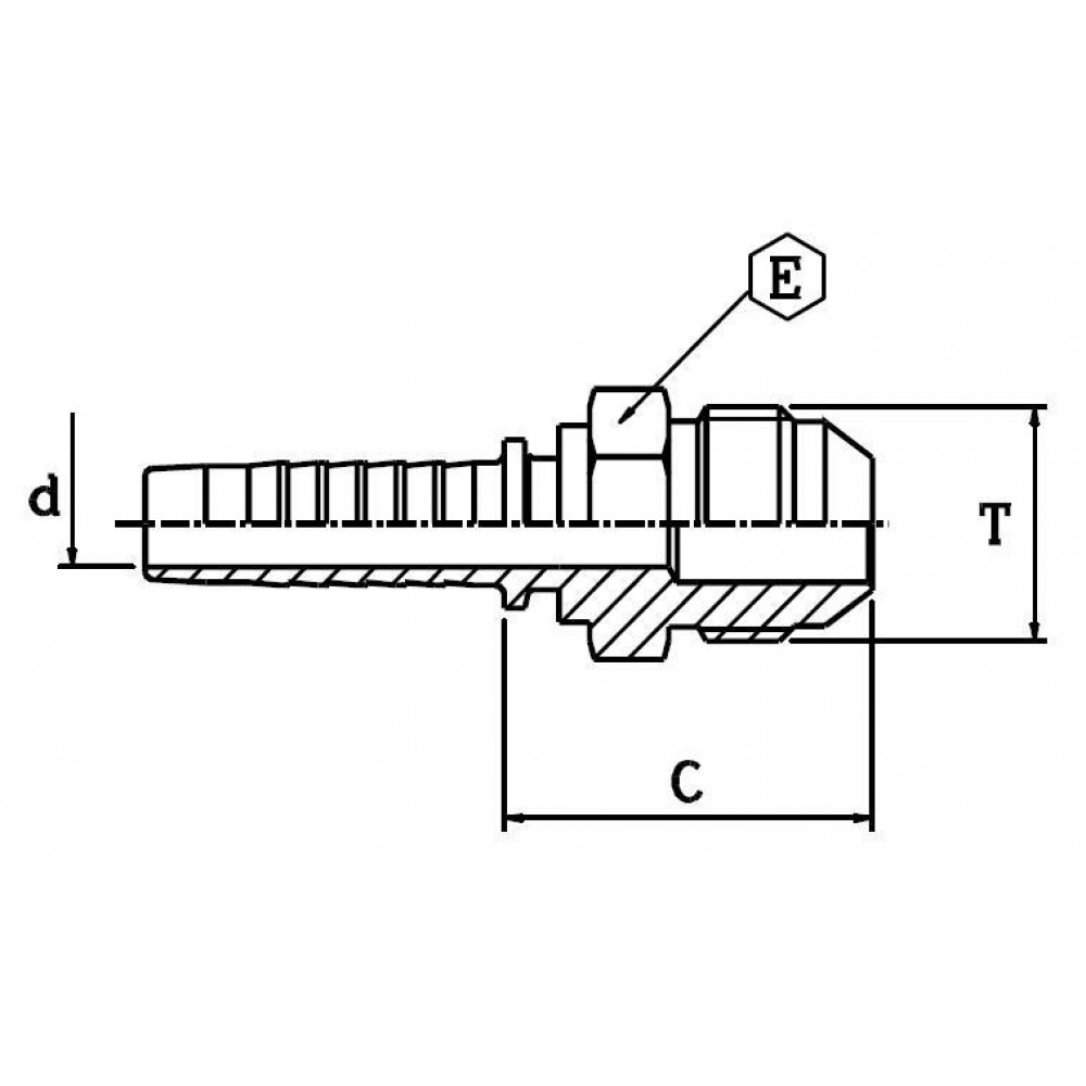 Фитинг DN 06 JIC (Ш) 9/16