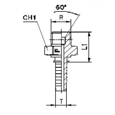 Фитинг DN 25 BSPT 1.1/4