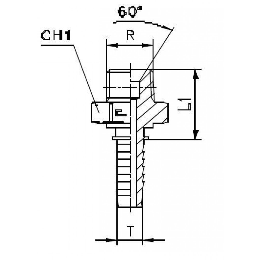 Фитинг DN 06 BSP (Ш) 1/4