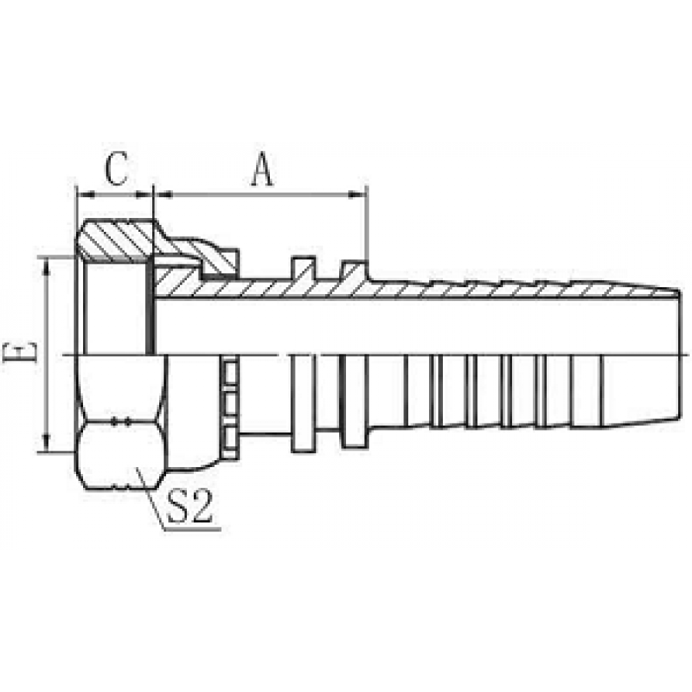 Фитинг DN 20 ORFS (Г) 1