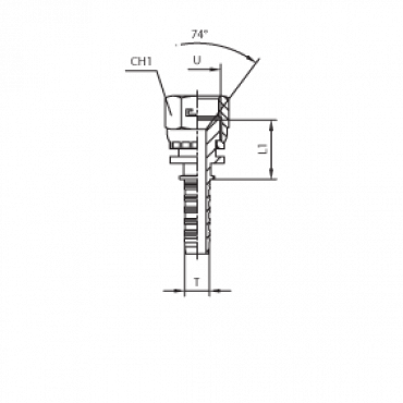 Фитинг DN 05 JIC (Г) 1/2
