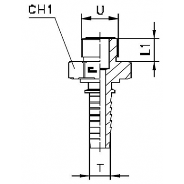 Фитинг DN 12 ORFS (Ш) 1.3/16