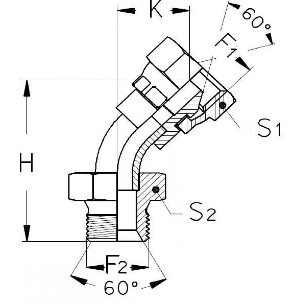 Соединение PF45 BSP 3/4"