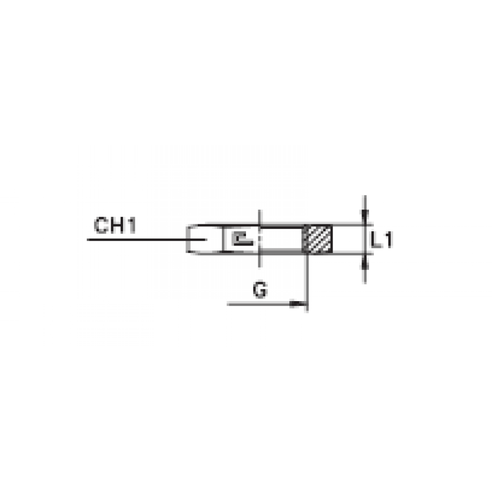 Гайка шестигранная BSP 1" CH41