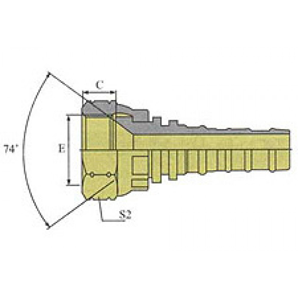 Фитинг DN 32 JIC (Г) 1.5/8 Interlock