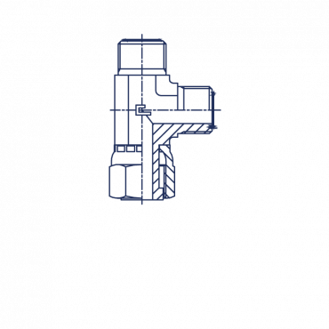 Соединение PLN ORFS 1 (обжатая гайка)