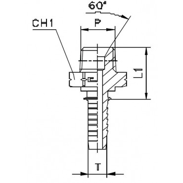 Фитинг DN 10 NPTF 3/8