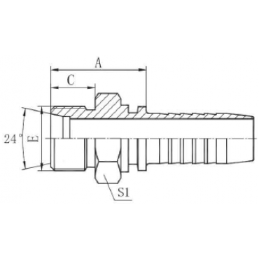 Фитинг DN 06 DKO-L (Ш) 14x1.5 8