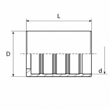 Муфта DN 06 2SS PTFE