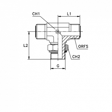 Штуцер FRTA D06 ORFS 9/16 BSP 1/4