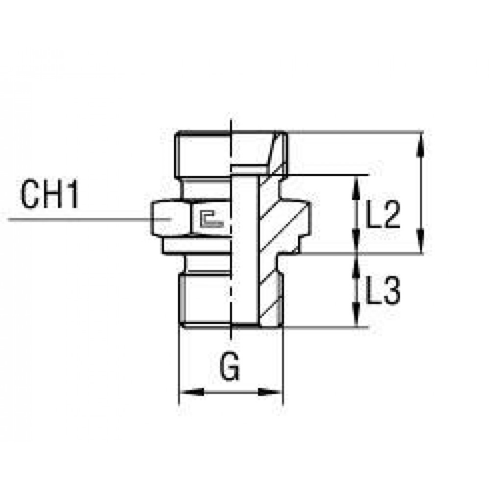 Штуцер FB DL10 BSP 1/2" (корпус)