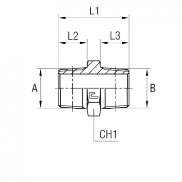 Соединение P BSPT 1.1/2" BSPT 1.1/2"
