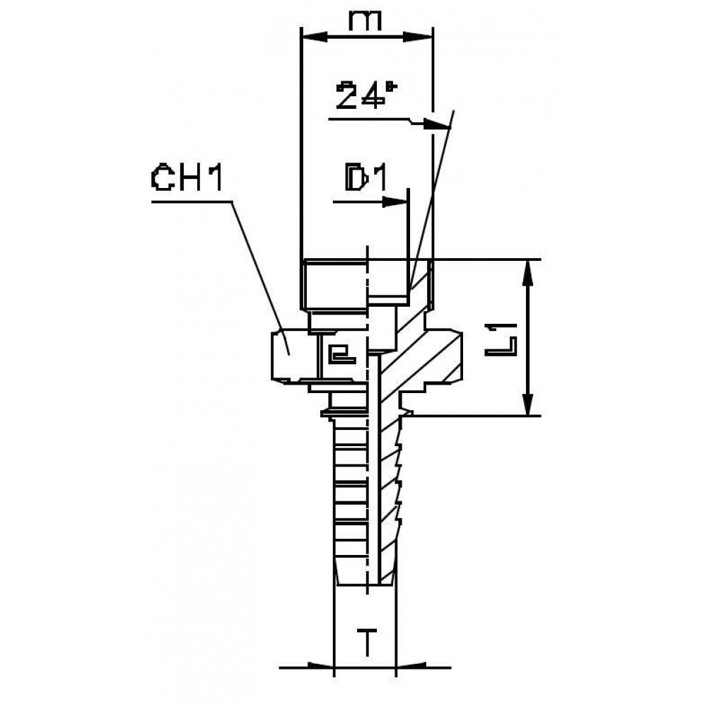 Фитинг DN 20 DKO-S (Ш) 36x2 25