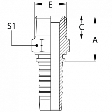 Фитинг DN 20 NPTF 3/4