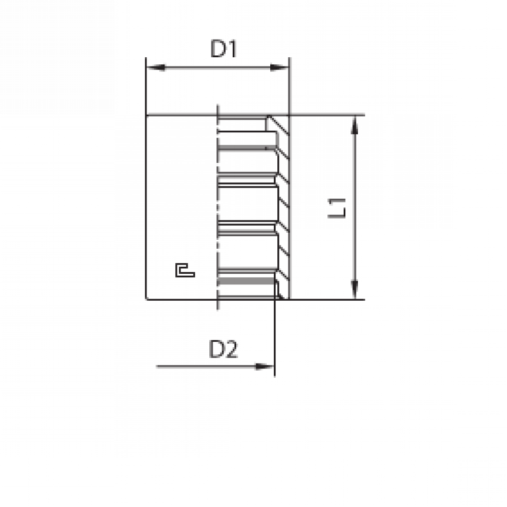 Муфта DN 16 R7 NEW