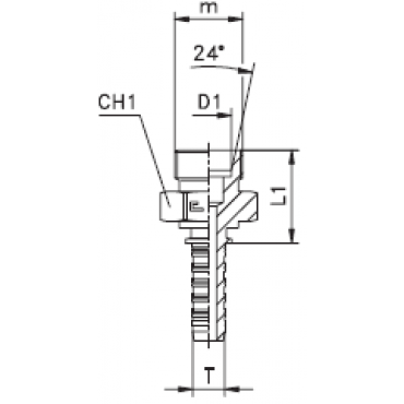 Фитинг DN 05 DKO-L (Ш) 14x1.5 8