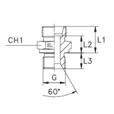 Штуцер FB DS10 BSP 3/8" (корпус)