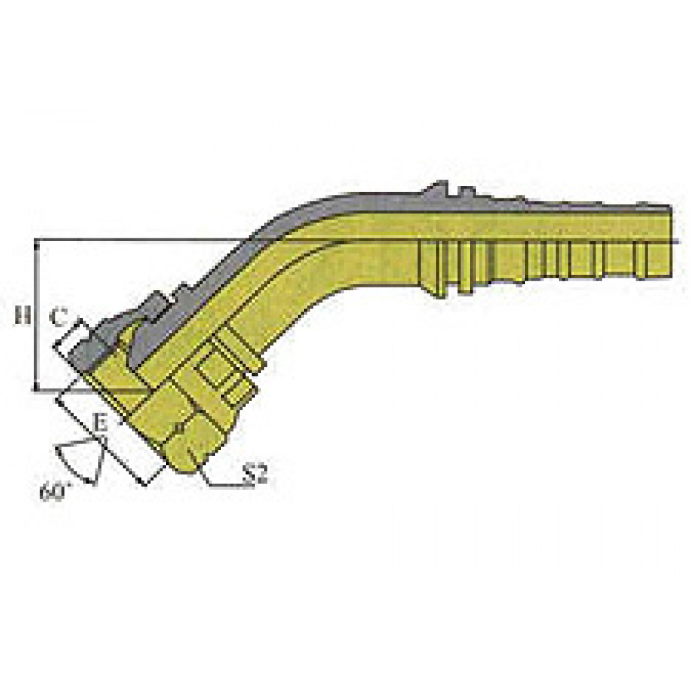Фитинг DN 38 BSP (Г) 1.1/2 (45) Interlock