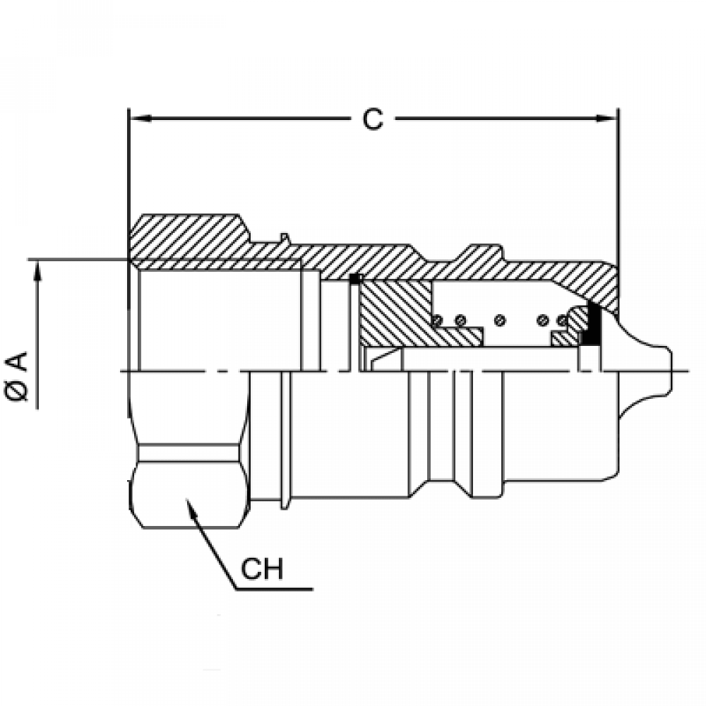 БРС ISO A BSP 1.1/4 - D1.1/4 Ниппель VSAA