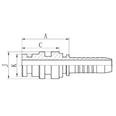 Фитинг DN 50 Staplelock SAE J1467 d=55.9 STECK 64