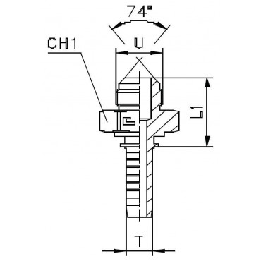 Фитинг DN 08 JIC (Ш) 9/16