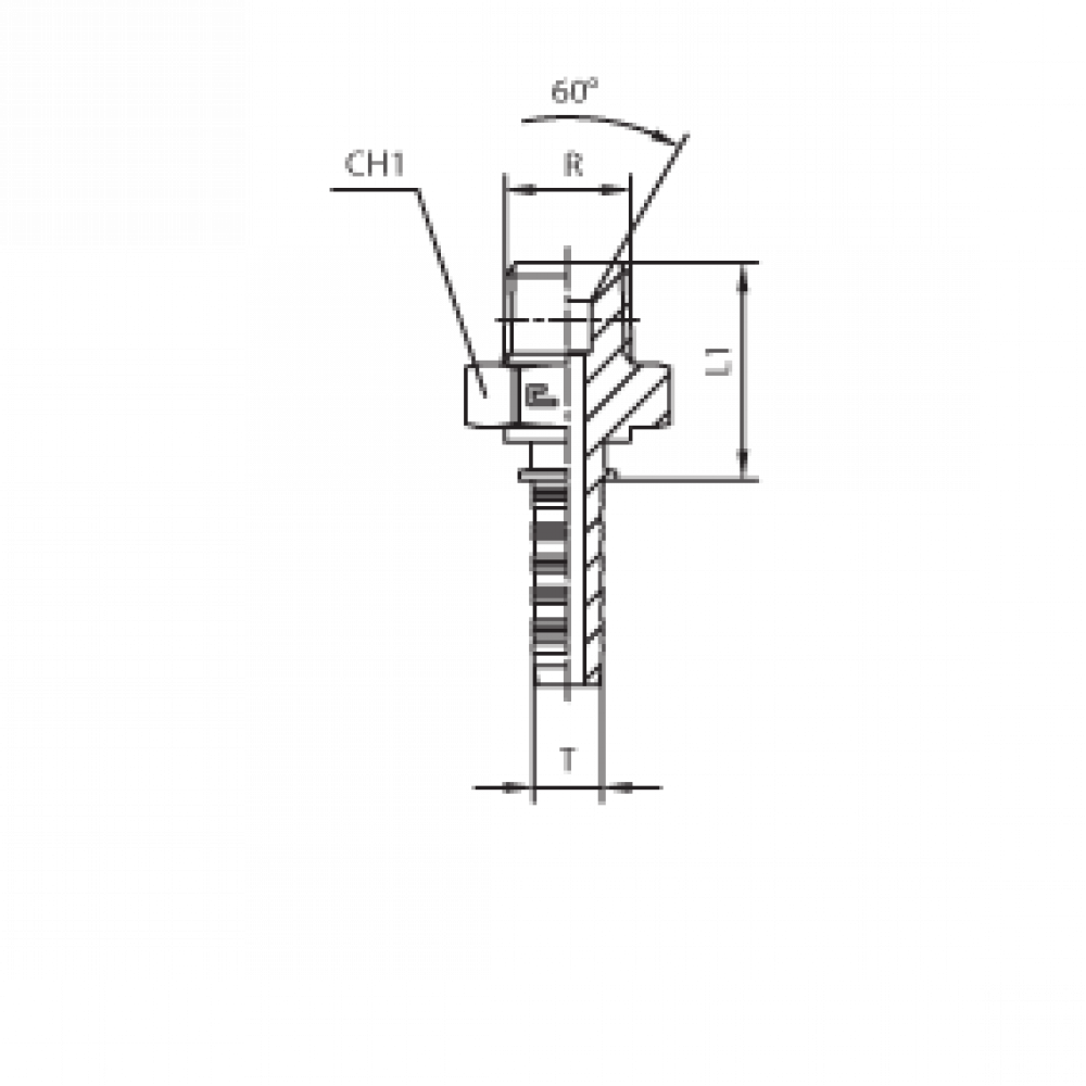 Фитинг DN 05 BSPT 1/8