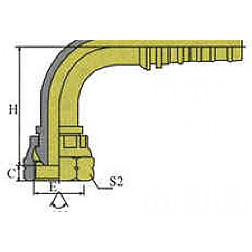 Фитинг DN 32 BSP (Г) 1.1/4 (90) Interlock