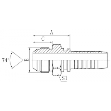 Фитинг DN 32 JIC (Ш) 1.7/8