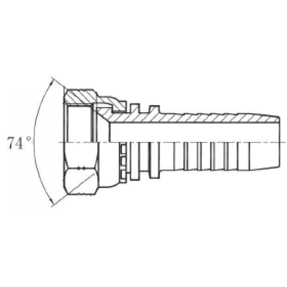 Фитинг DN 12 JIC (Г) 9/16