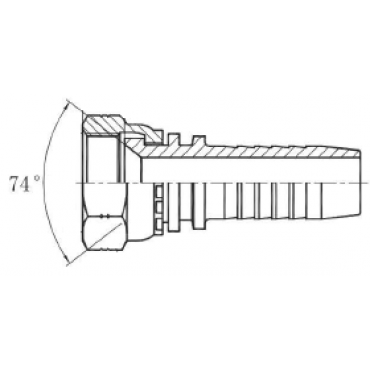 Фитинг DN 12 JIC (Г) 9/16