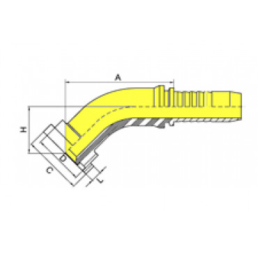 Фитинг DN 12 SFS 3/4 41.3 (45)