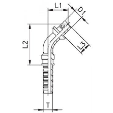 Фитинг DN 08 BEL (Ш) 12 (45)