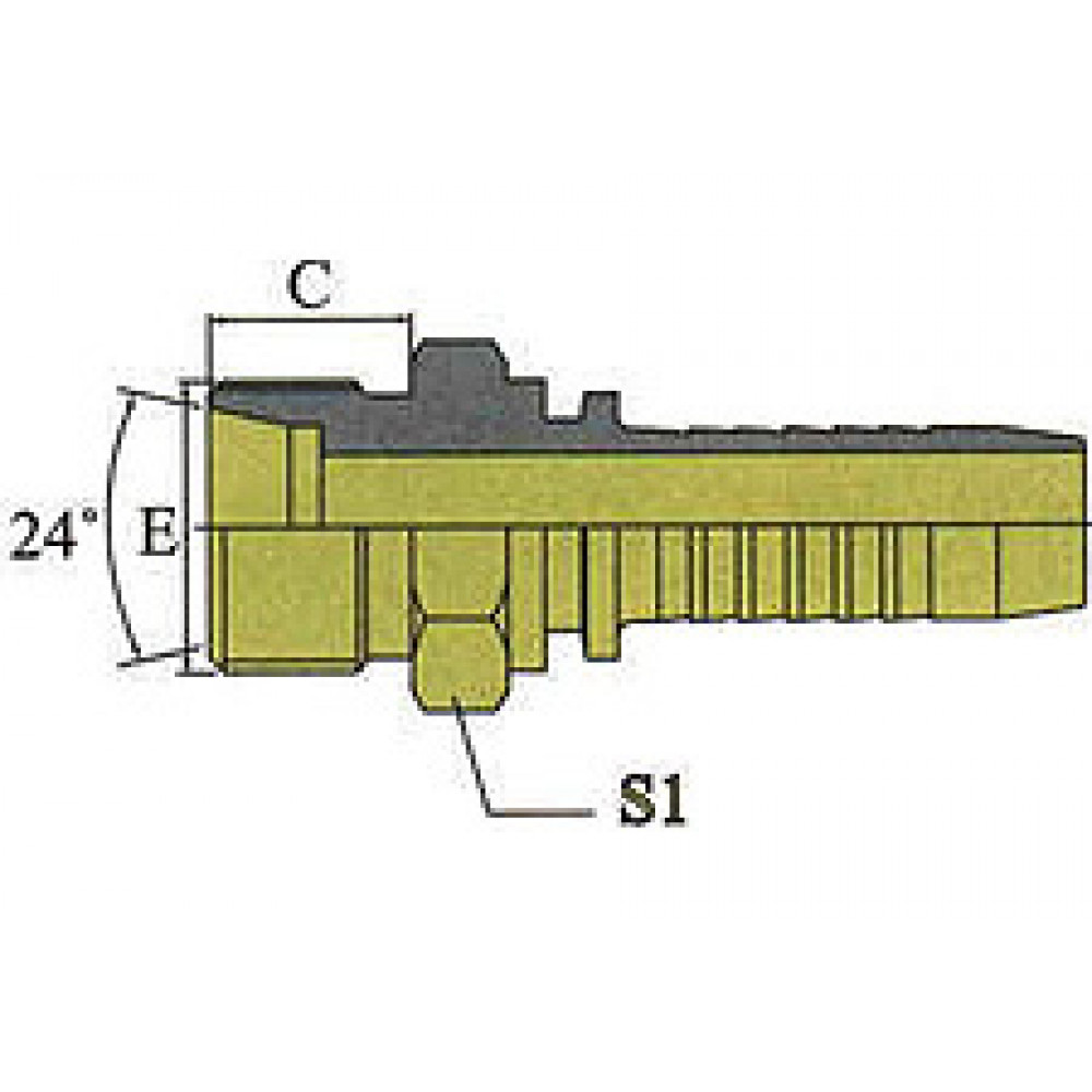 Фитинг DN 06 DKO-L (Ш) 14x1.5 8