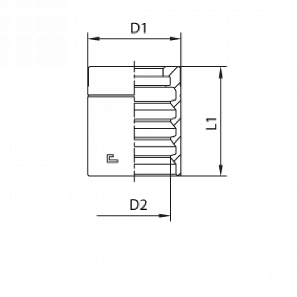 Муфта DN 08 1SN/2SC NEW