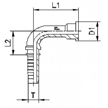 Фитинг DN 25 SFS 1 47.6 (90)