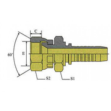 Фитинг DN 32 JIS METRIC 36x1.5