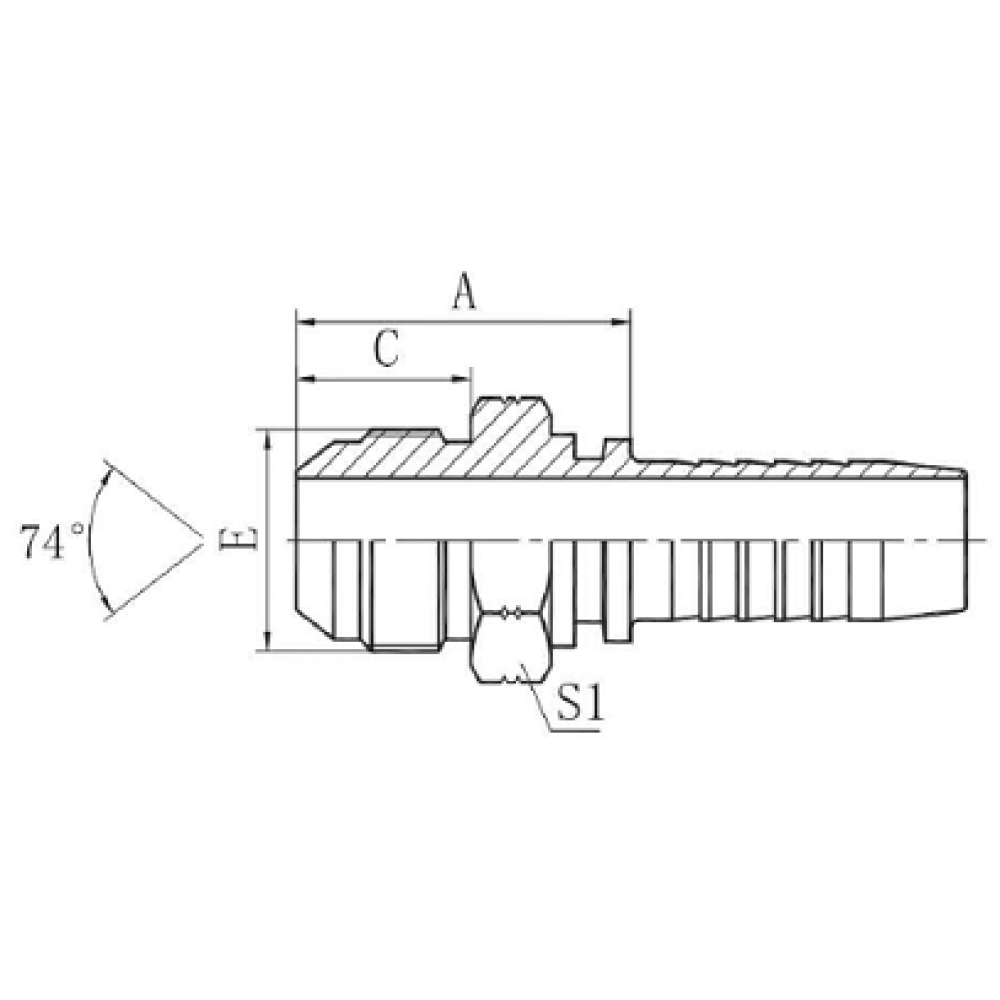 Фитинг DN 08 JIC (Ш) 9/16