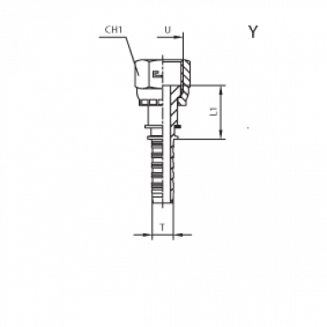 Фитинг DN 38 ORFS (Г) 2