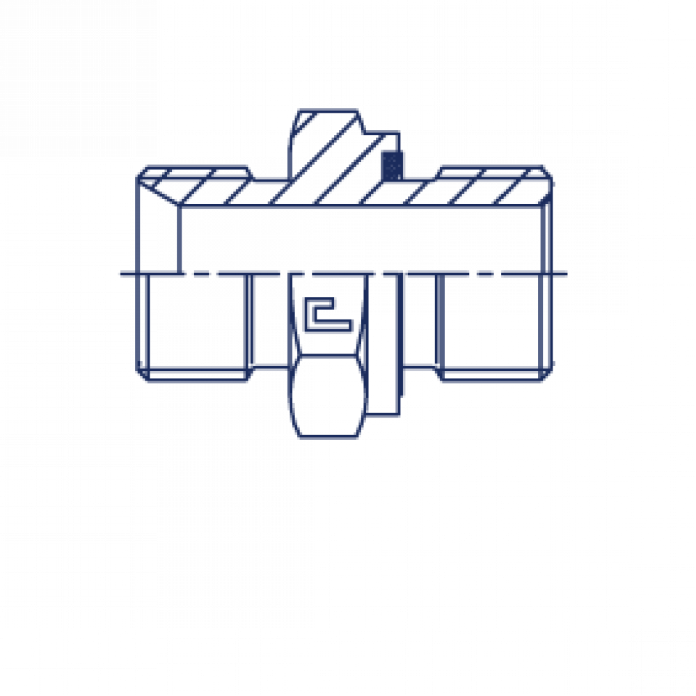 Штуцер FE BSP 1/4" BSPT 1/4" нерж.
