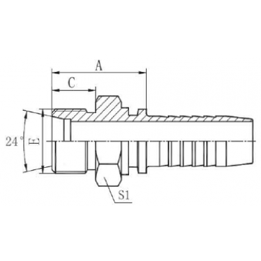 Фитинг DN 10 DKO-S (Ш) 20x1.5 12