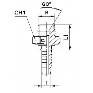 Фитинг DN 10 BSP (Ш) 3/8