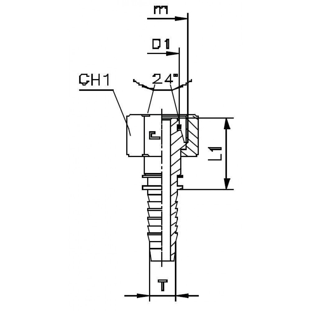 Фитинг DN 12 DKO-S (Г) 24x1.5 16